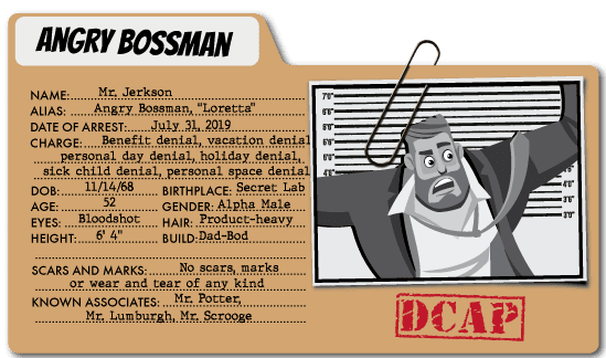 Angry Bossman - Benefits Villain