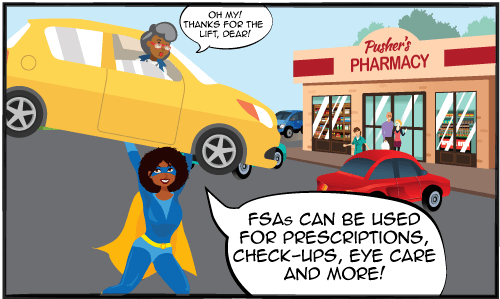 FSAs can be used for prescriptions, check-ups, eye care and more!