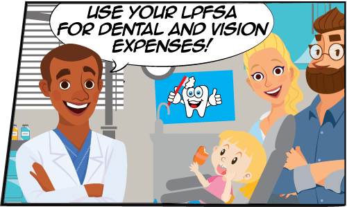 Use your LPFSA for dental and vision expenses!