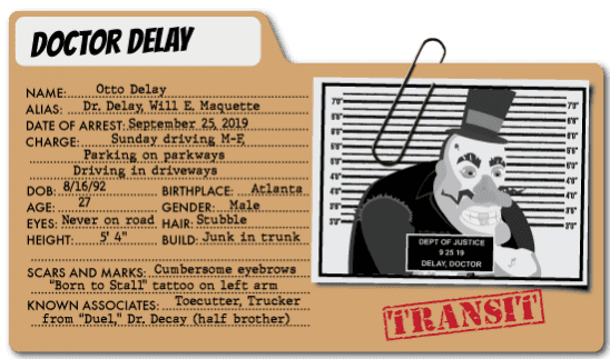 Captain Contributor vs. Dr. Delay